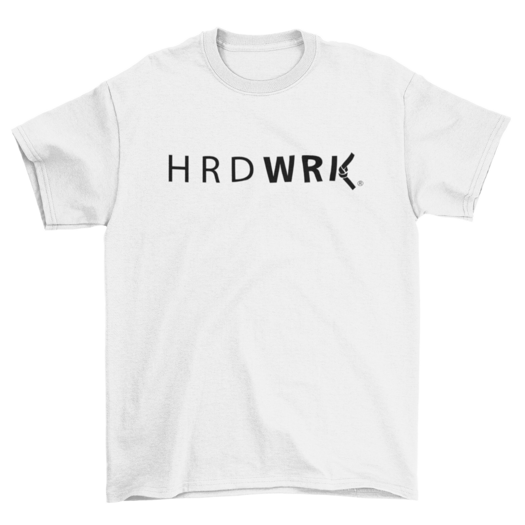 HRDWRK® Logo Tee - White / Black