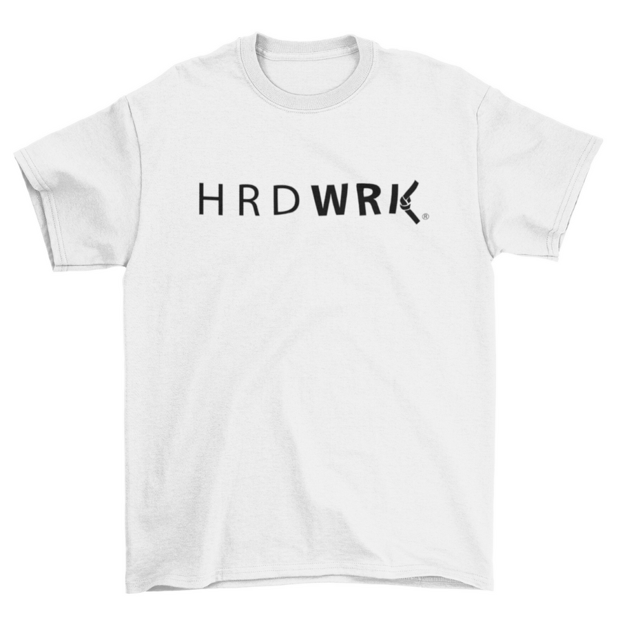 HRDWRK® Logo Tee - White / Black