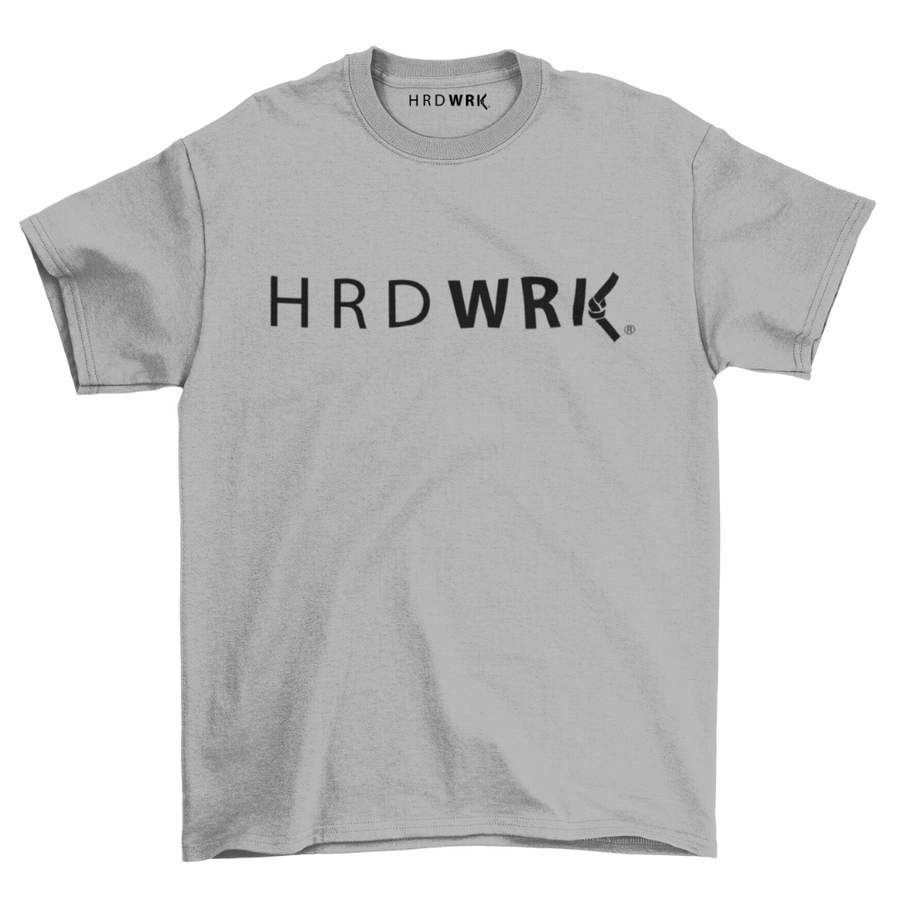 HRDWRK® Logo Tee - Soft Grey / Black